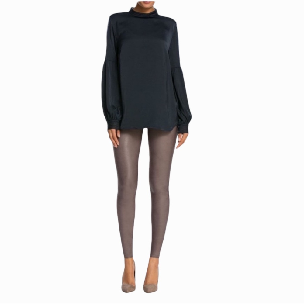Spanx Faux Leather Leggings in Color Antique Rose - Picture 1 of 5